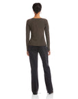 Whitney Metallic V-Neck Top