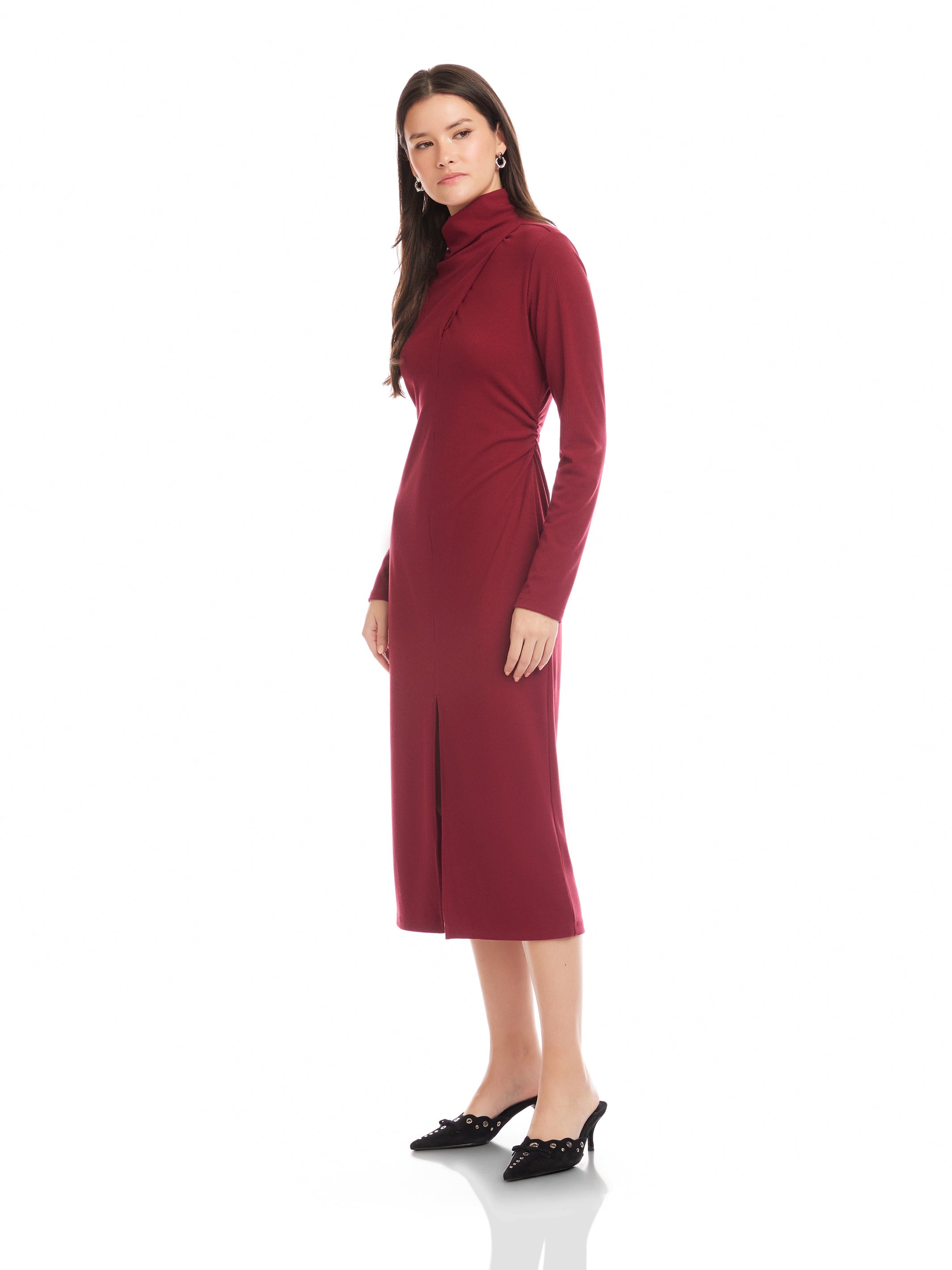 Tasha Turtleneck Midi Dress