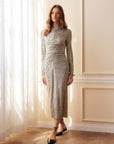 Ruched Selena Midi Dress