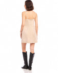 Safia Faux Suede Dress