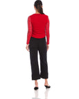 Cady Contrast Sequin Top