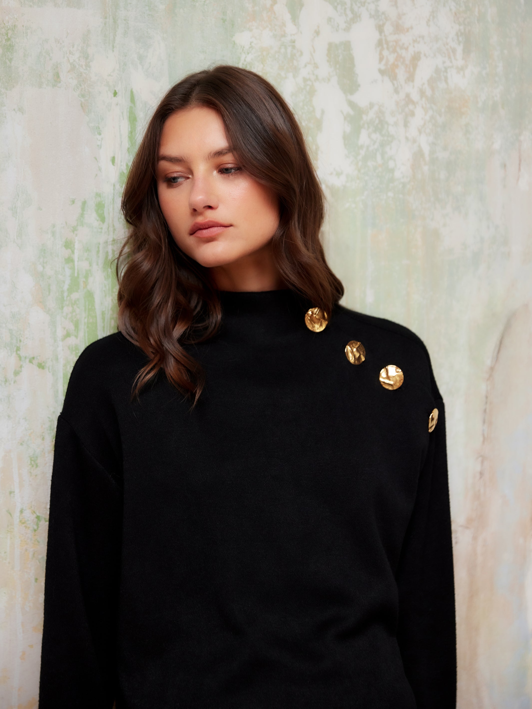Brenna Mock Neck Dress