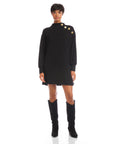 Brenna Mock Neck Dress