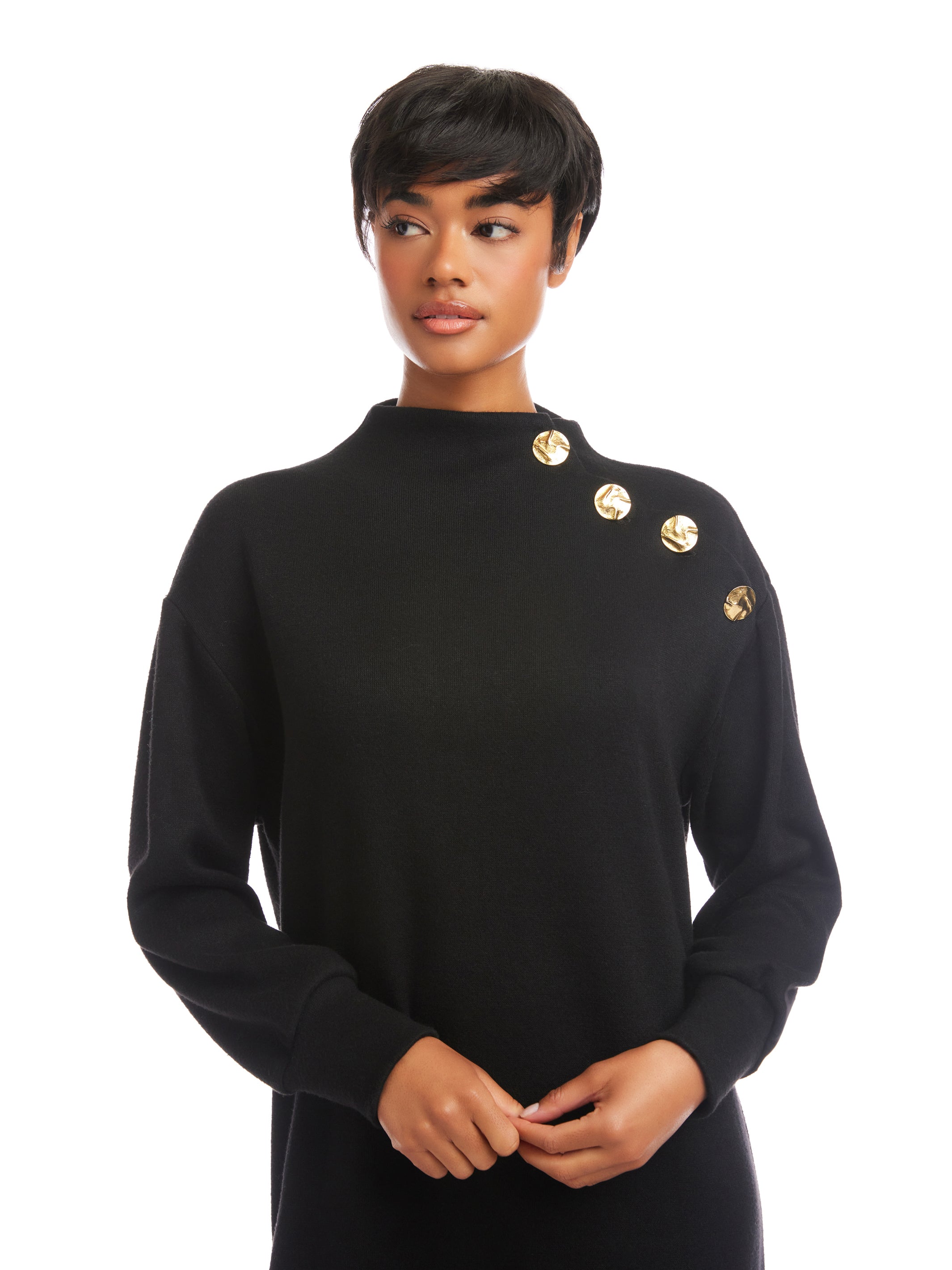 Brenna Mock Neck Dress
