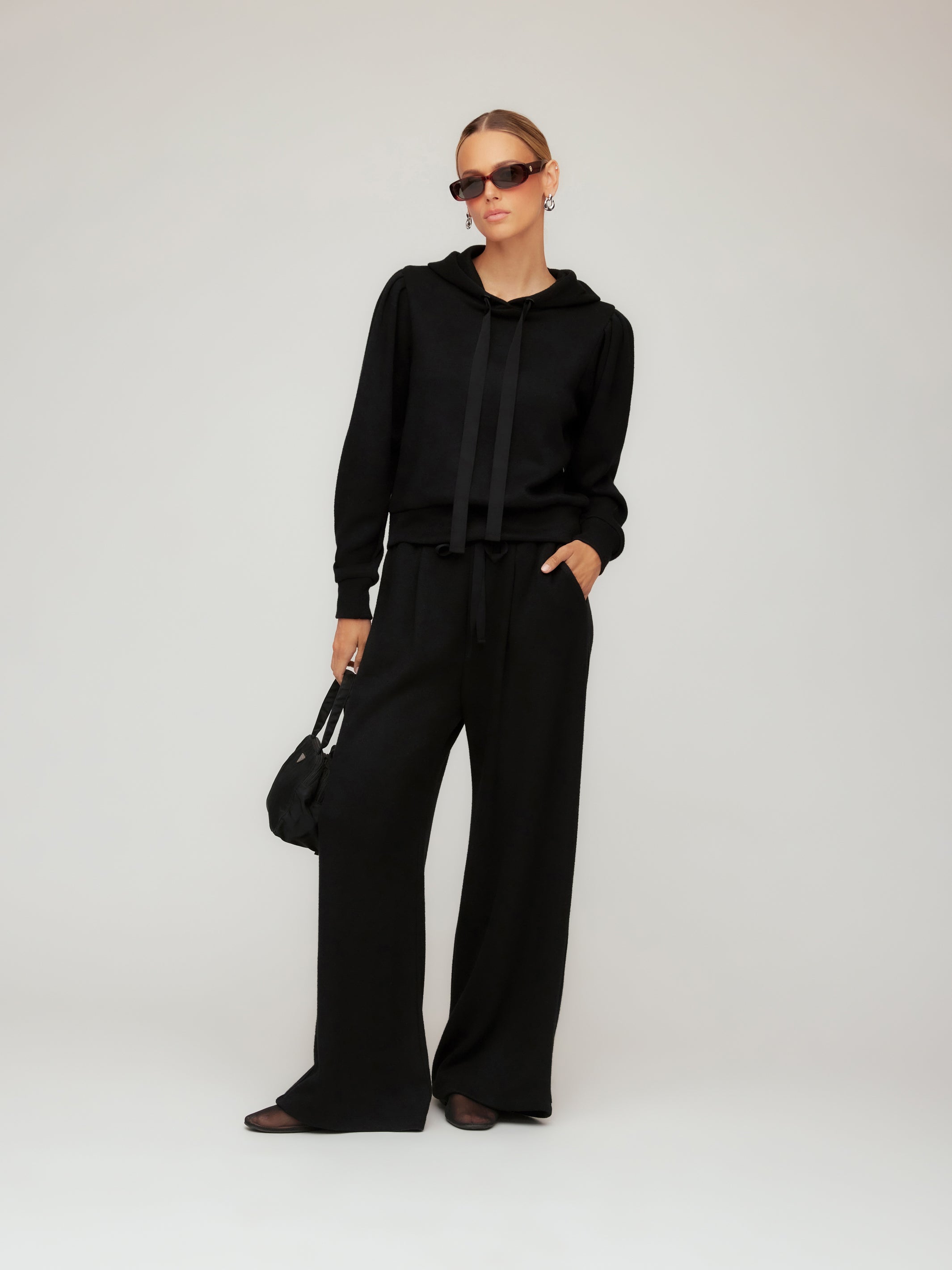 Nyri Pleat Sleeve Hoodie