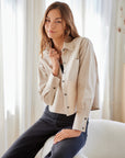 Casi Corduroy Button-Up Top