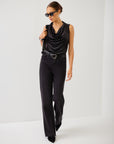 Elisa Sleeveless Drape Neck Top