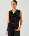 Elisa Sleeveless Drape Neck Top