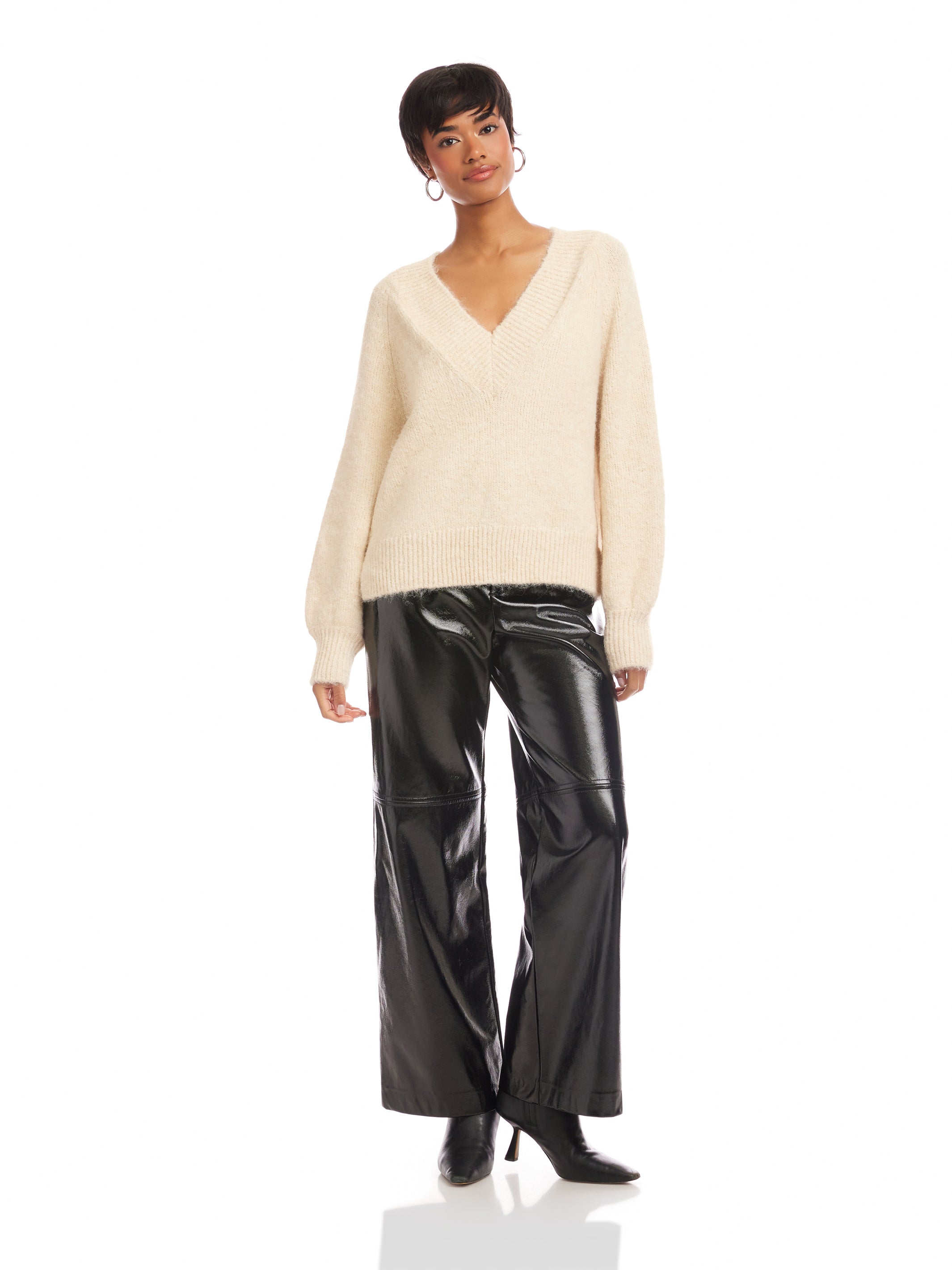 Heather V-Neck Sweater
