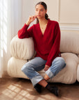Heather V-Neck Sweater