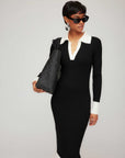 Belle Ribbed Polo Dress