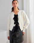 Dena Ribbon Tie Sweater