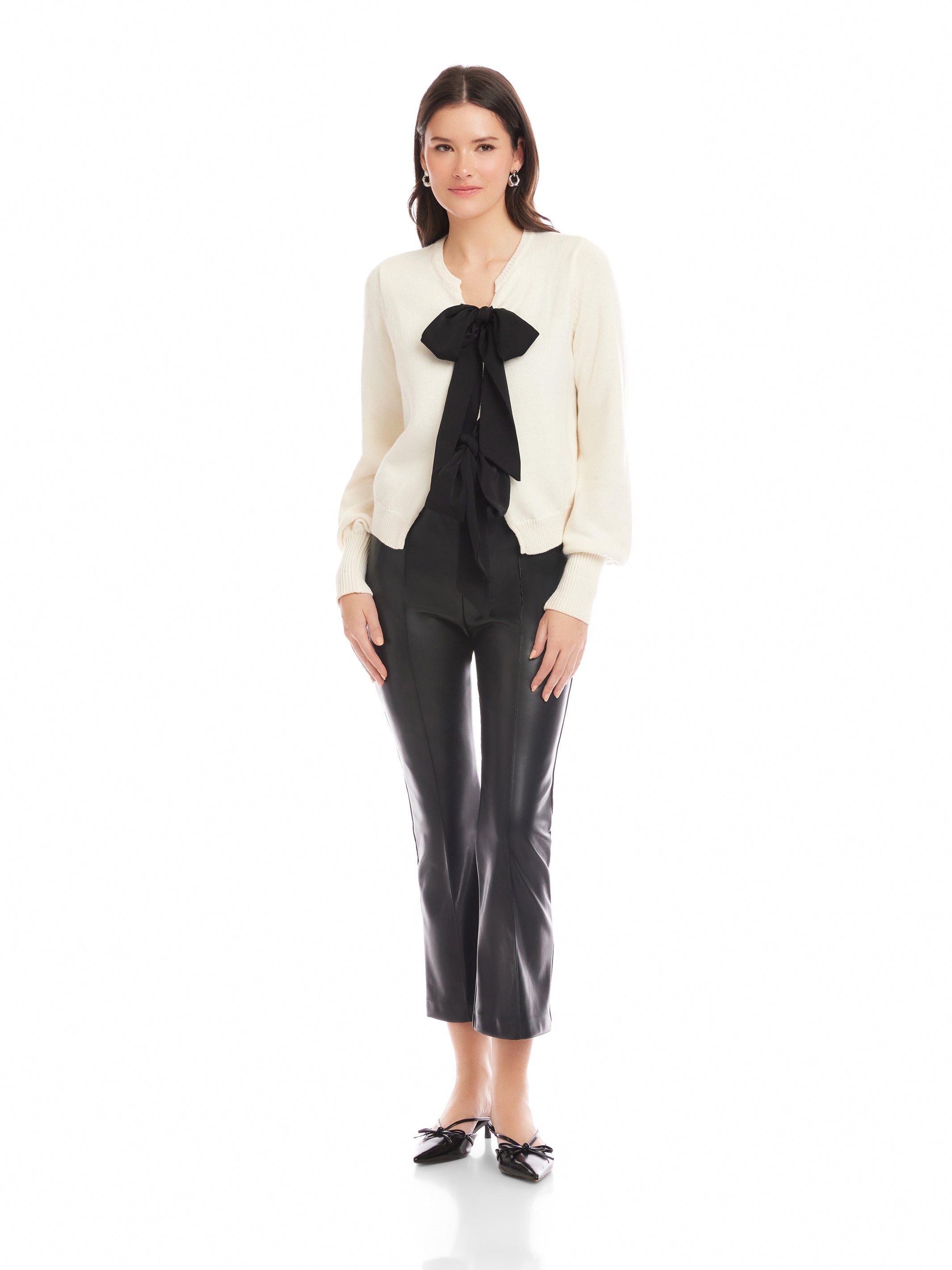 Dena Ribbon Tie Sweater