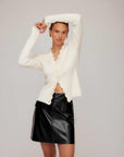 Britney Faux Patent Leather Mini Skirt