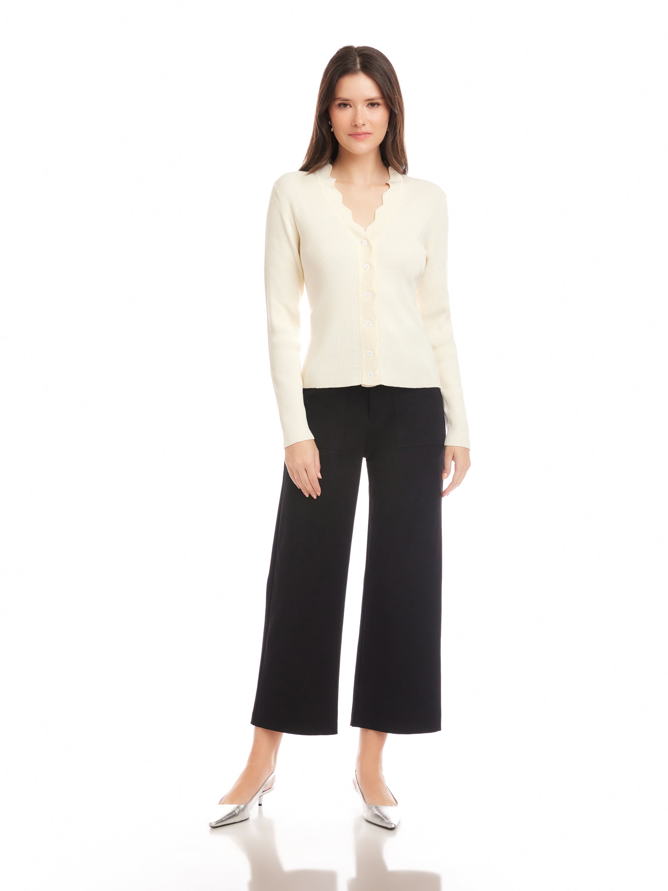 Bliss Scallop Edge Cardigan