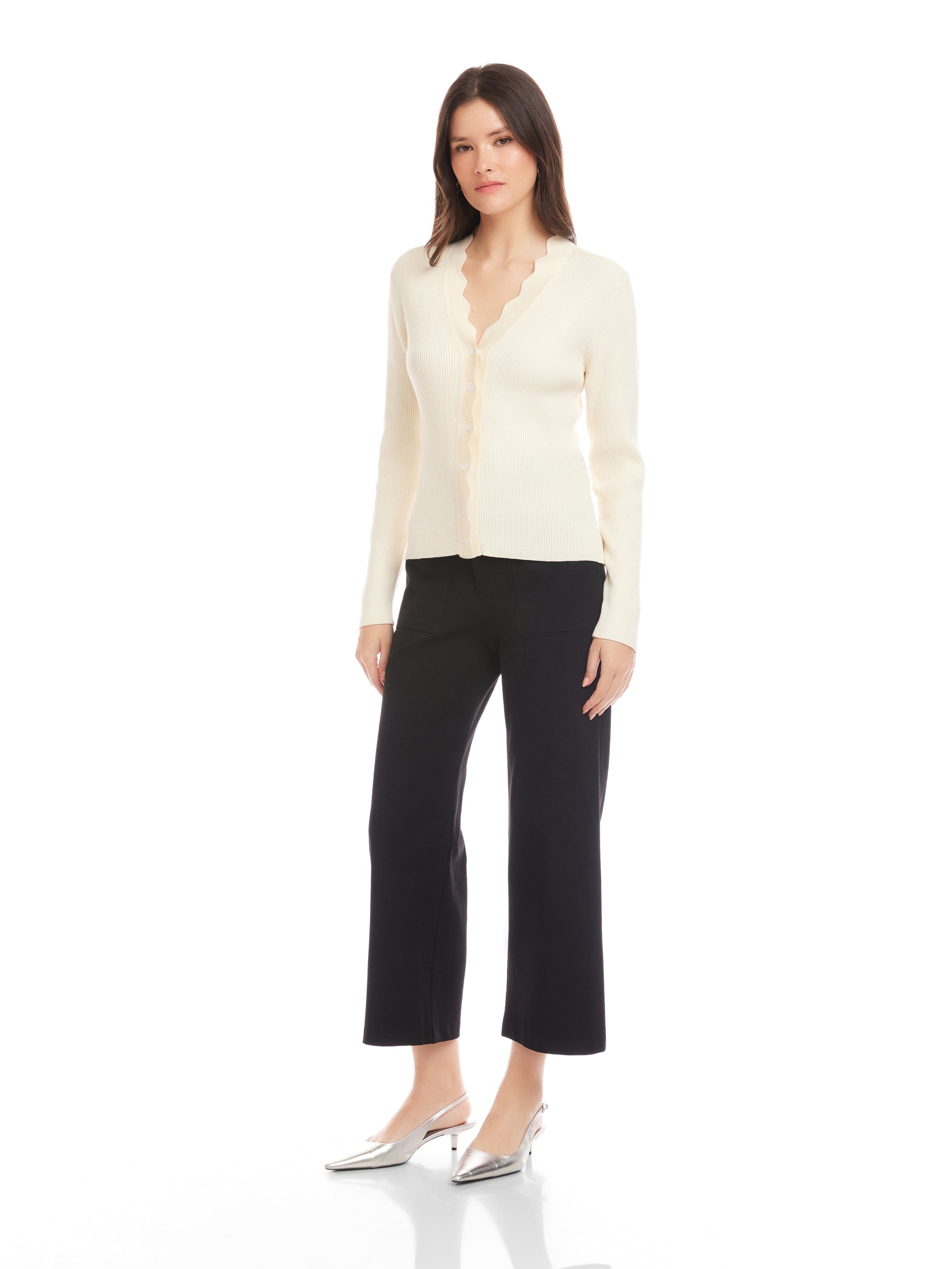 Bliss Scallop Edge Cardigan