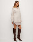Carrie Mixed Media Sweater Dress