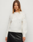 Kristell Pearl And Gem Embellished Sweater