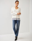Camila Lace Layered Sweater