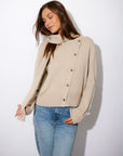 Juni Asymmetrical Scarf Cardigan Sweater