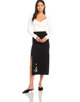 Brett Embellished Sweater Skirt