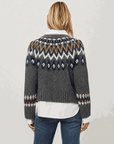 Alina Mixed Media Jacquard Cardigan