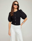 Terryn Contrast Short Sleeve Top