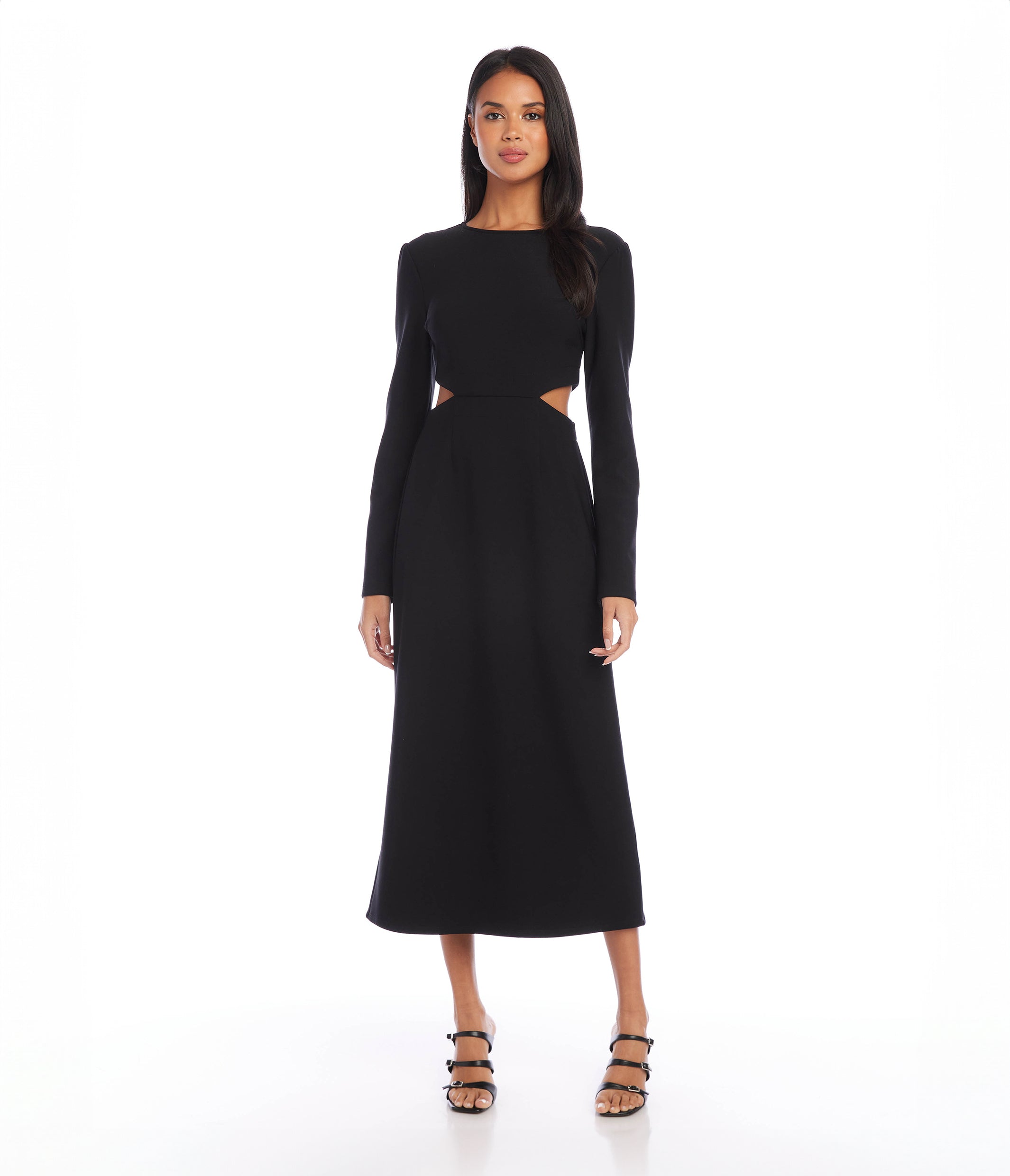 Fifteen Twenty Women's Cutout Midi Dress In Black | Size: M Fifteen Twenty Women's Cutout Midi Dress In Black | Size: M