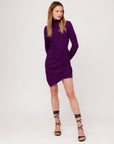 Asymmetric Drape Front Dress