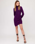 Asymmetric Drape Front Dress