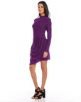 Asymmetric Drape Front Dress