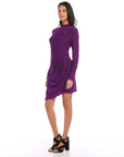 Asymmetric Drape Front Dress