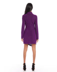 Asymmetric Drape Front Dress