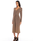 Twist Front Midi Dress