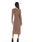 Twist Front Midi Dress