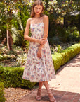 Tie-Back Midi Dress