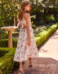 Tie-Back Midi Dress