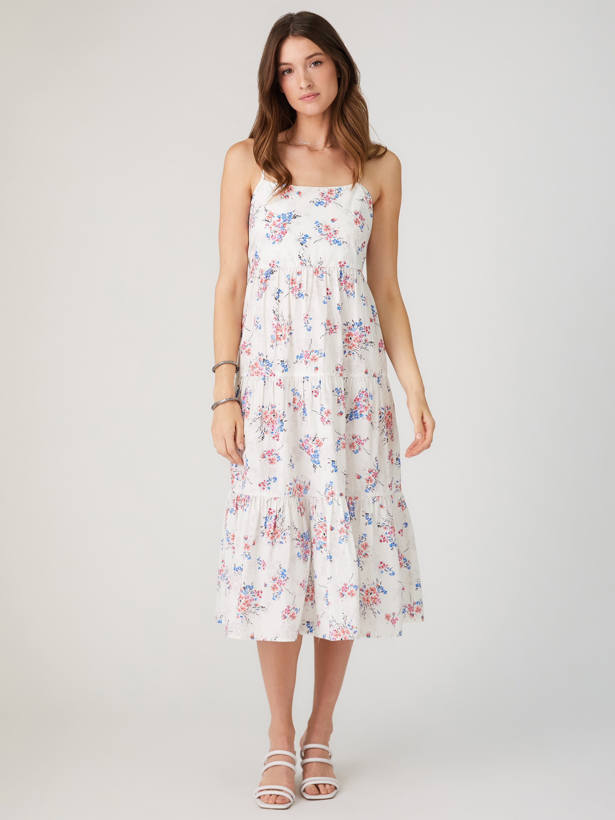 Tie-Back Midi Dress