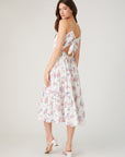 Tie-Back Midi Dress
