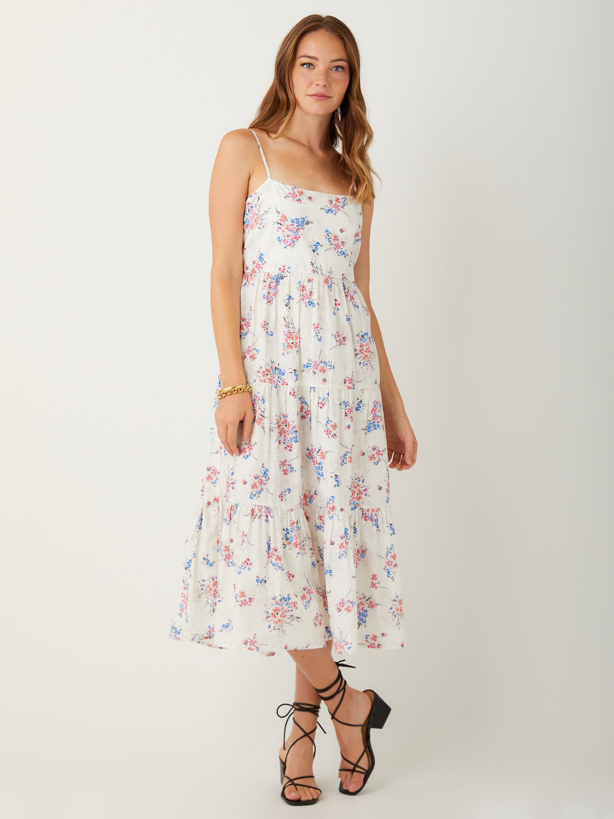 Tie-Back Midi Dress