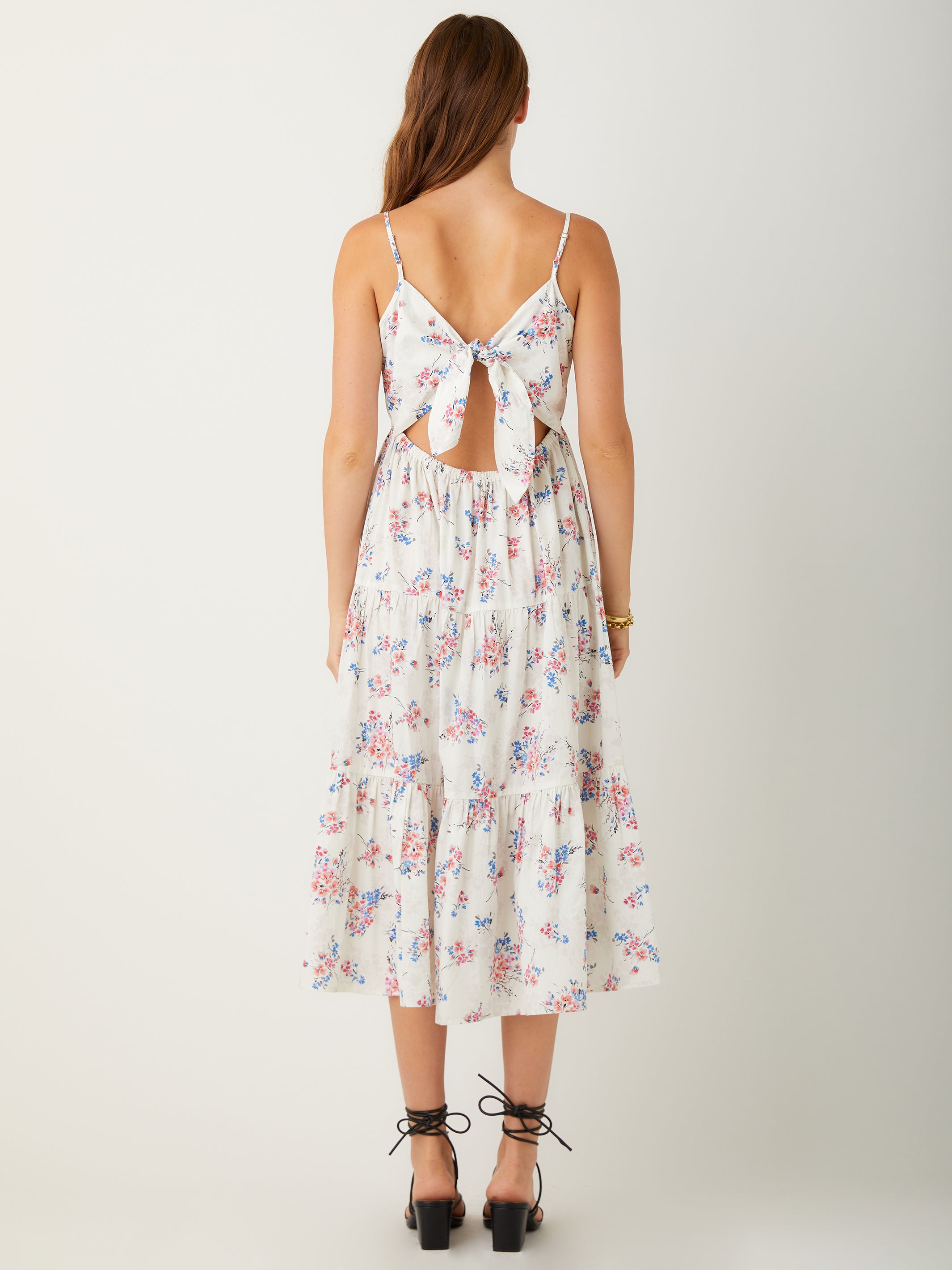 Tie-Back Midi Dress