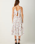 Tie-Back Midi Dress