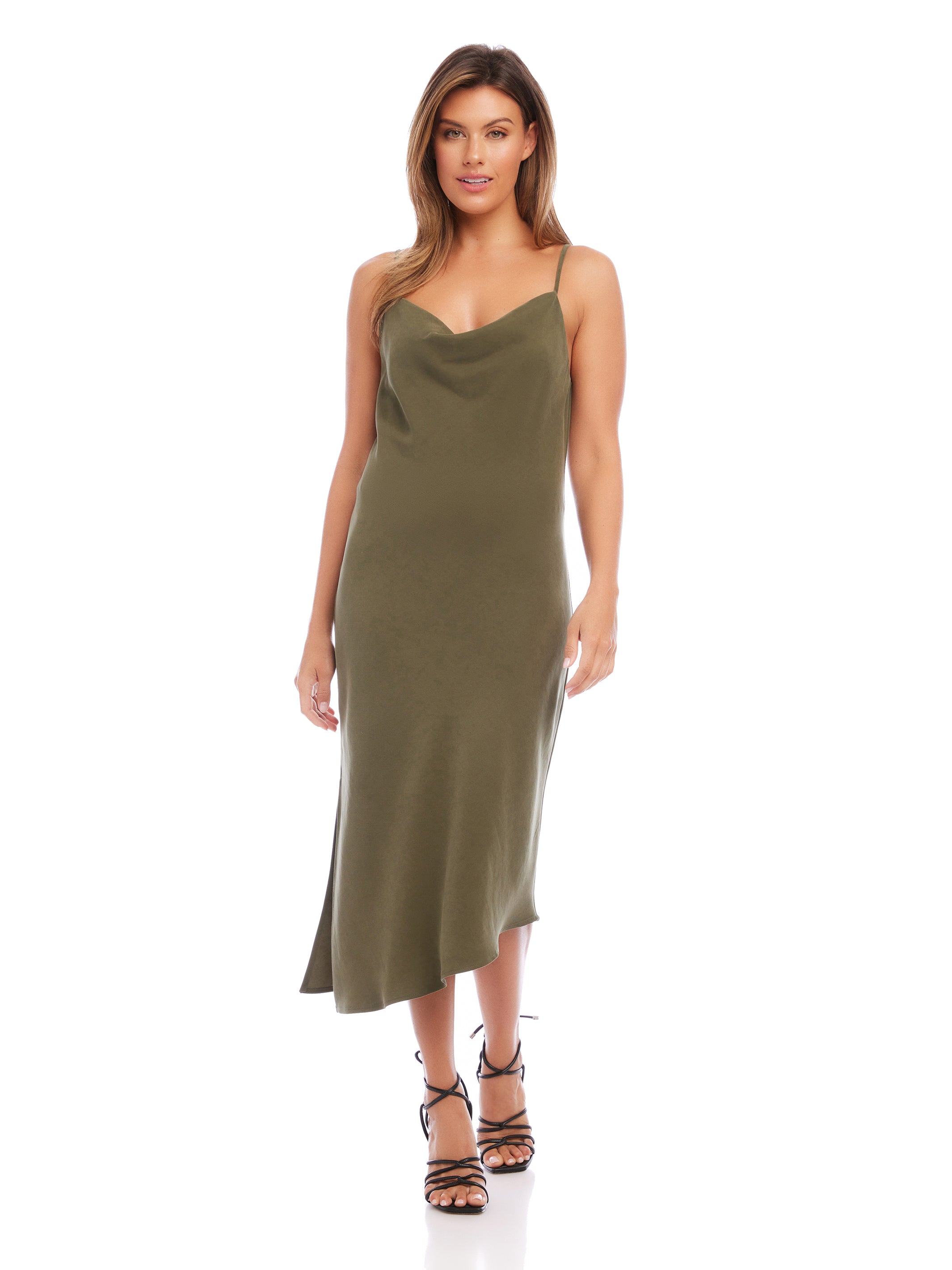 Cowl Neck Slip Dress