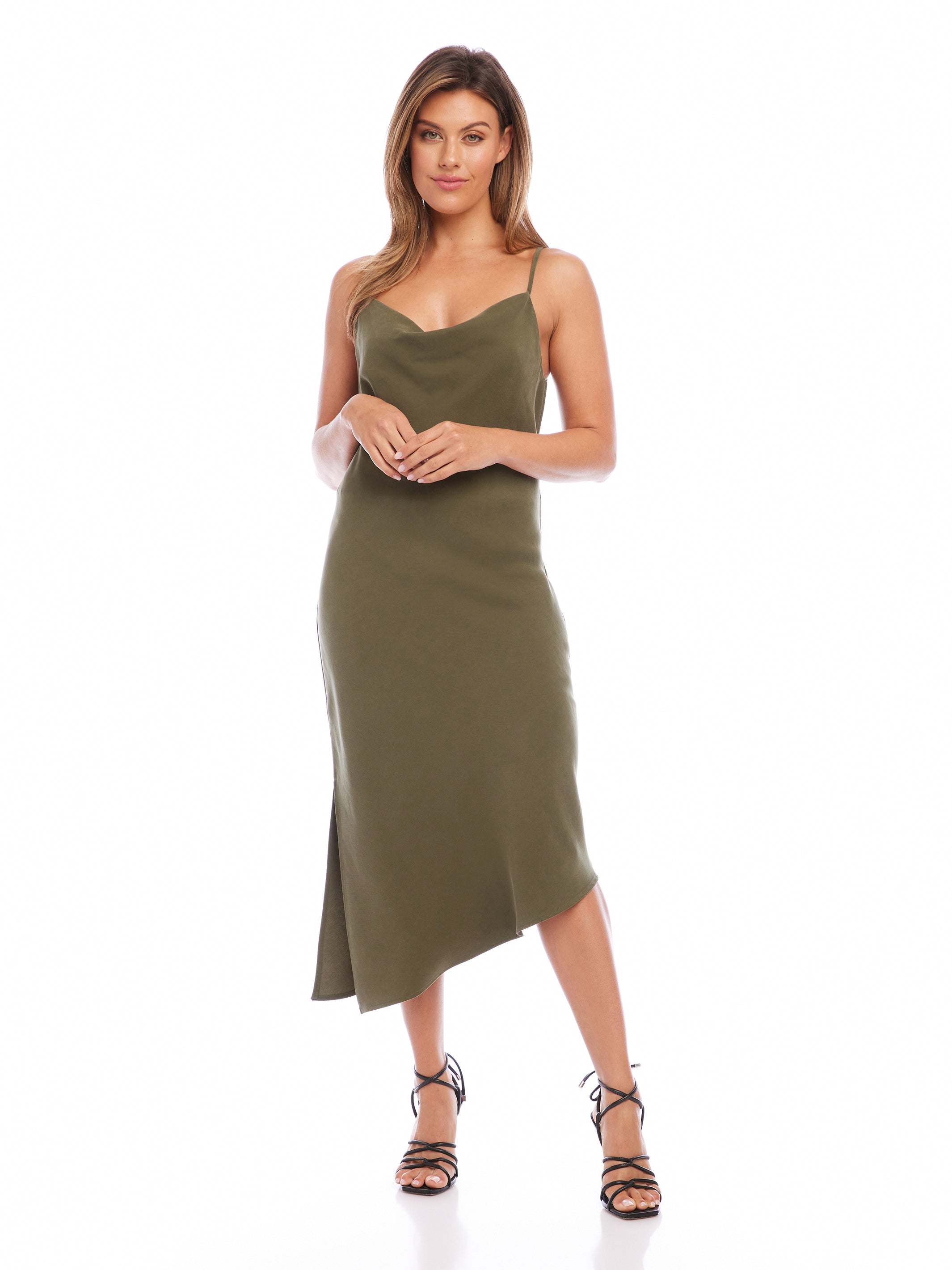 Cowl Neck Slip Dress