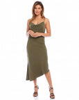 Cowl Neck Slip Dress