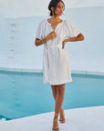 Short Sleeve Peasant Dress