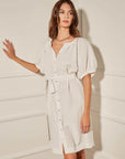 Short Sleeve Peasant Dress
