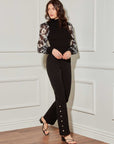 Sheer Sleeve Top
