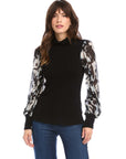 Sheer Sleeve Top