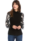 Sheer Sleeve Top